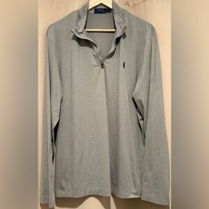EUC⚡️Polo Ralph Lauren Men’s XL Performance 1/4 Zip Pullover Athletic Gray
